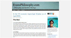 Desktop Screenshot of evansphilosophy.com